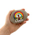 Rainbow Labrador Chocolate Personalised Pebble